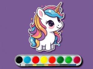 Unicorn Coloring Challenge Online Coloring Game