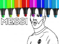 Messi Coloring Pages Online Coloring Game