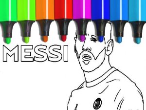 Messi Coloring Pages Online Coloring Game