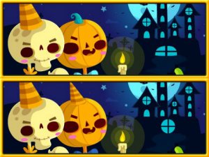 Find Differences Halloween Online Puzzle Game