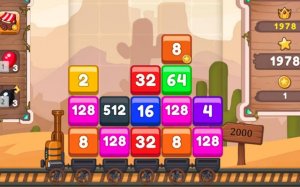 Train 2048 Puzzle Game - Online Number Merging Adventure Puzzle Game