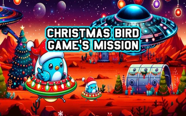 Christmas Bird Game's Mission: Space Adventure Online Game