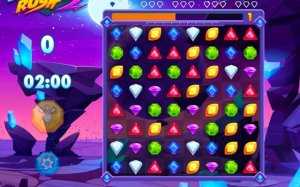 Diamond Rush 2 Match 3 Puzzle Game Online - Puzzle Game