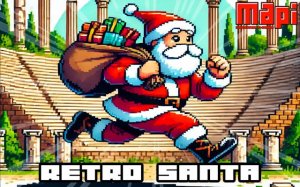 Retro Santa: Christmas Run Online Game Arcade Game