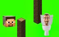 Spinning Skibidi Toilet Flappy projectilecraft Online Game